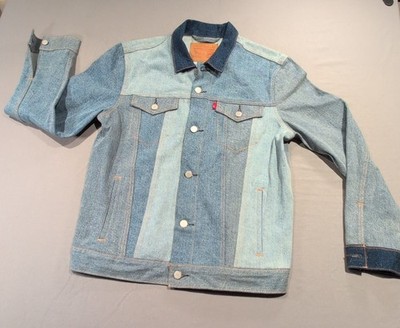 Levi's Unique Pieced Trucker Jacket Blue Jean Denim Retro Vintage Vibe