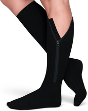 ® Zipper Compression Socks for Men & Women, 20-30Mmhg Closed Toe Graduated Zippe
