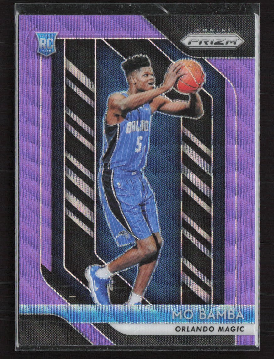 2018-19 Panini Prizm #99 Mo Bamba Prizms Purple Wave Orlando Magic