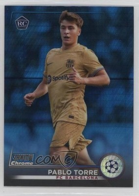 2022 Topps Stadium Club Chrome UEFA Competitions Pablo Torre #32 Rookie RC 0w93