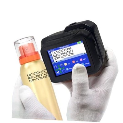 Portable Mini Handheld Inkjet Printer PC98 for Flat and Curved Surface, with 