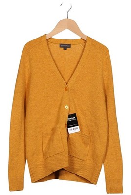 Franco Callegari Strickjacke Damen Cardigan Jacke Gr. M Merino Gelb #1pfr6p2