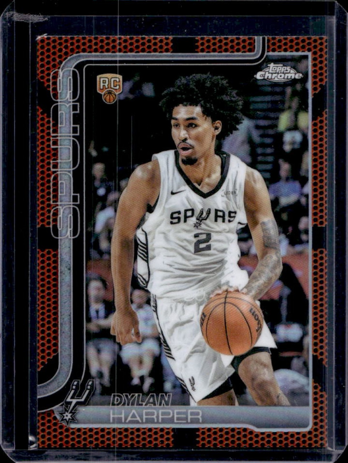 2025-26 Topps Chrome Dylan Harper RC Basketball Refractor Rookie #252 Spurs