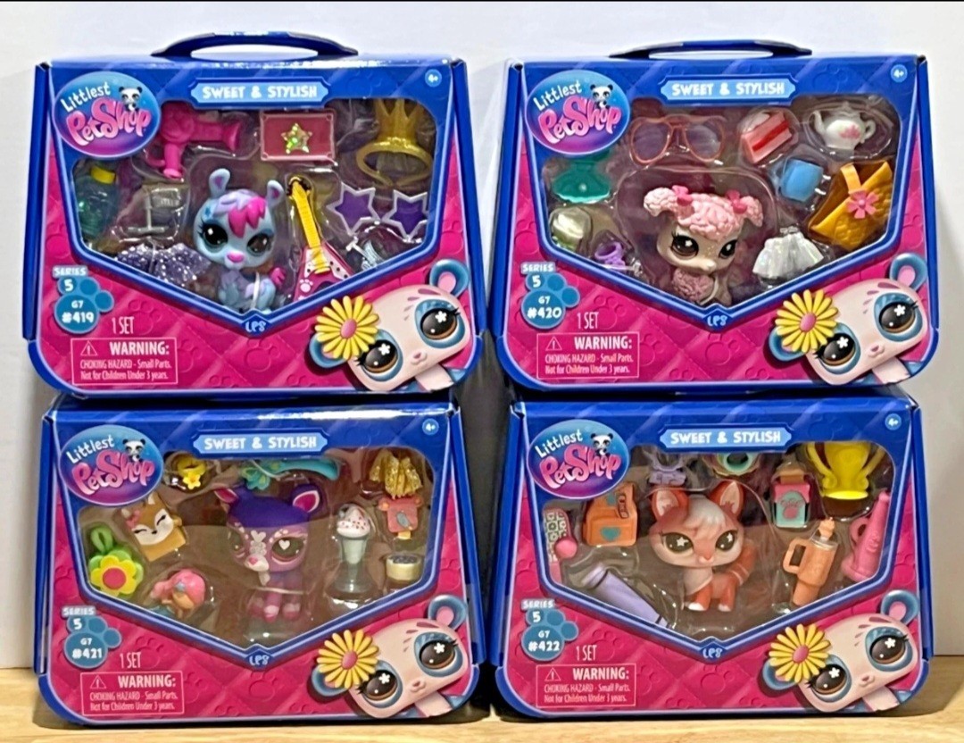 Littlest Pet Shop G7 S5 #'s 419-422 IN HAND  FAST SHIP!!