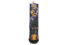 Bioworld Marvel Avengers Infinity War Thanos Sublimated Character Crew Socks