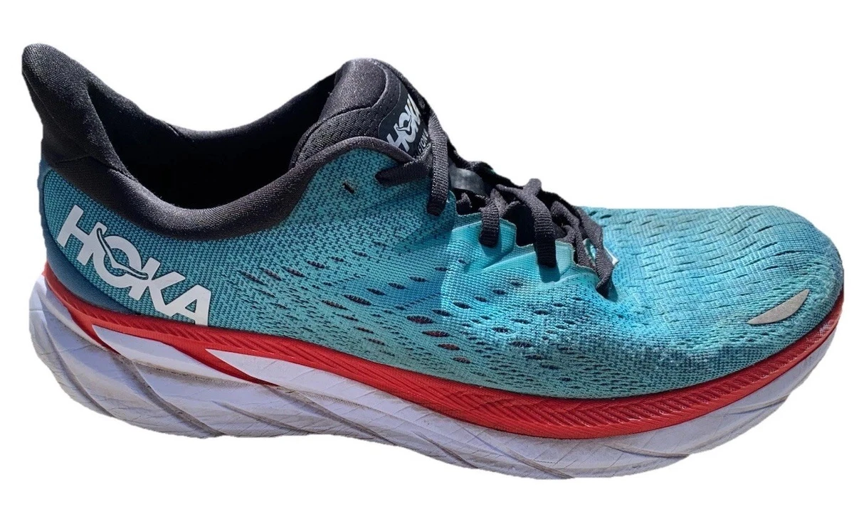Hoka One One Men\'s Teal Aquarelle Clifton 8 Running Athletic Shoes Sz 11.5D 3021 Hoka One One HOKA Clifton 8 Real Teal for sale | eBay main image 2