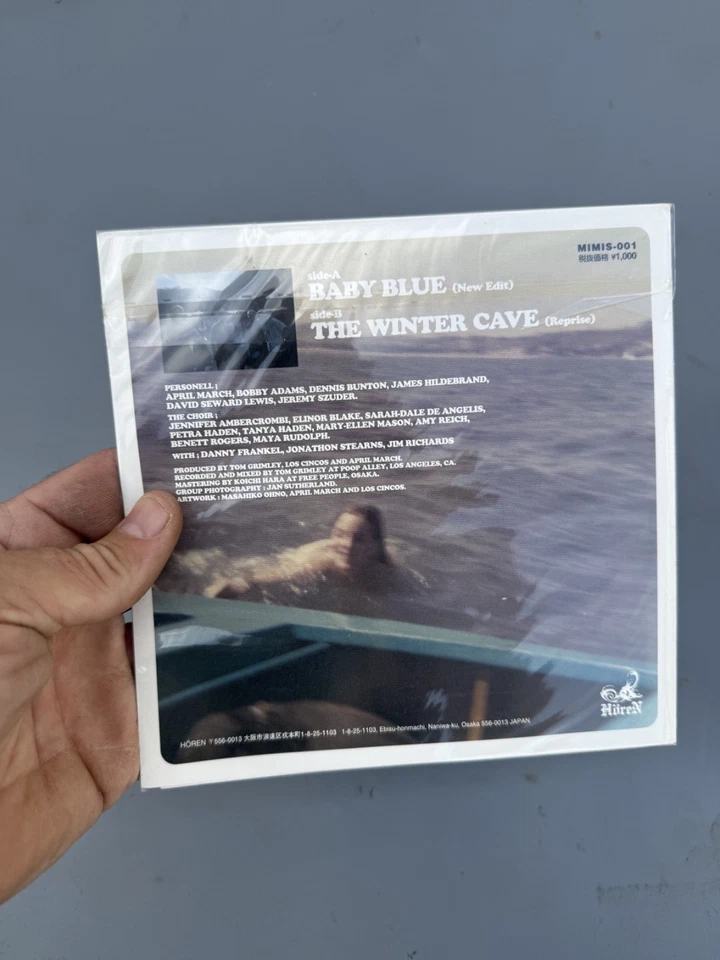 APRIL MARCH & LOS CINCOS Baby Blue 7” Blue Vinyl NEW UNPLAYED-The Shitbirds RB1 - Image 2 of 2