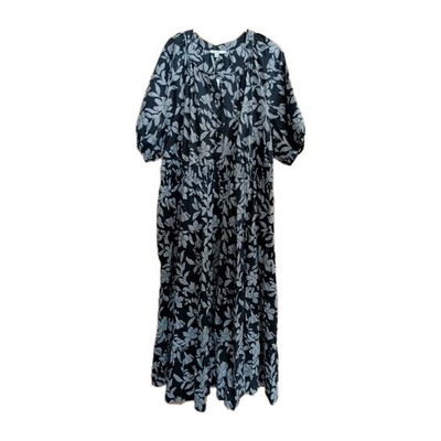 NWT Chicos Poplin Smocked Waist Maxi Dress Sz 20 Blue Floral Wedding Guest | eBay NWT Chicos Poplin Smocked Waist Maxi Dress Sz 20 Blue Floral Wedding Guest | eBay
