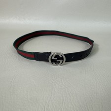 Gucci Kid&rsquo;s Belt Web Stripe Belt Children's Size S Italy