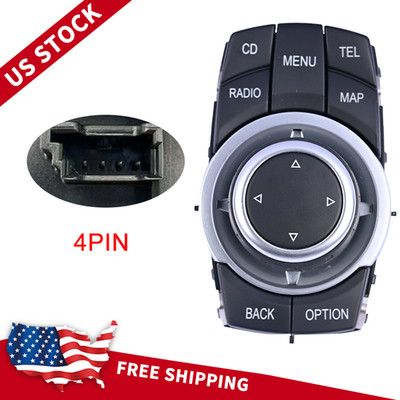 4PIN iDRIVE MEDIA SWITCH CONTROLLER JOYSTICK FOR BMW E82 3 E90 X1 E84 X5 E70 X6