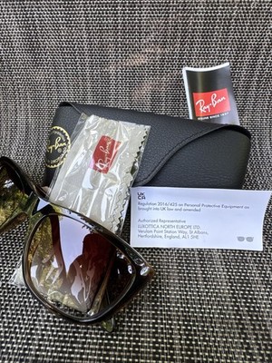 Ray Ban sunglasses ORB415457-Y Plastic Cats Eye Light Havana Brand New In Box!!!