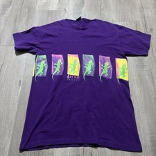 Vintage Gecko Hawaii T-Shirt Men  s Large Purple Made In The Usa