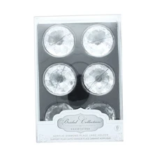 6pk Acrylic Diamond David Tutera Place Card Holder 1.5x.75 inches Wedding Decor