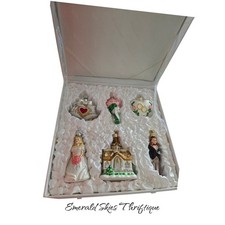 Old World Christmas Glass Blown Wedding Ornament Collection case free shipping