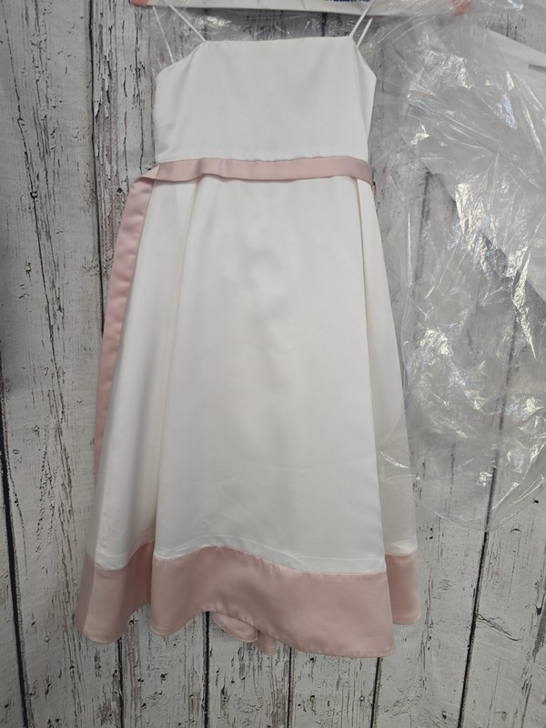 Vera Wang Princess White & Pink Tafetta Fashion Dress for Girls Size 5
