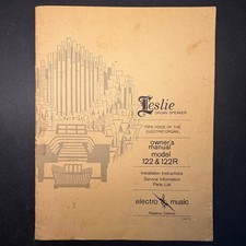 VINTAGE LESLIE MODEL 122 122R OWNER'S MANUAL