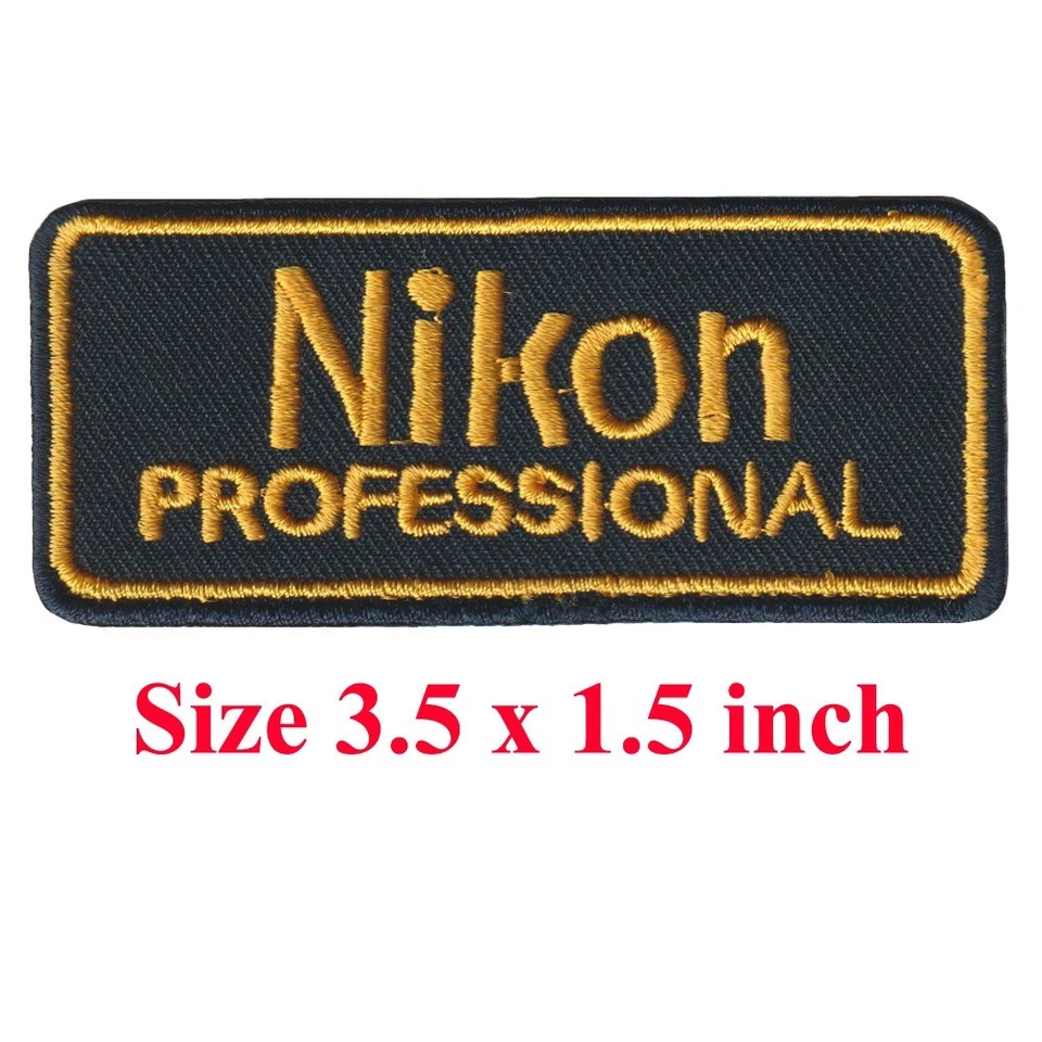 Wholesale Nikon Professional Camera Logo Size 3.5"x1.5" Sew Iron On Patches - Image 3 of 4