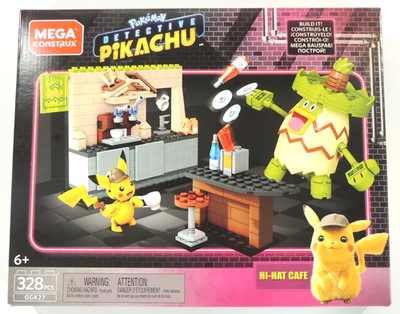 Pokémon Detective Pikachu Hi-Hat Cafe Mega Construx GGK27 328 pcs 2019 (SEALED)