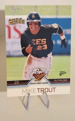 Mike Trout Angels 2012 MultiAd Sports PCL Top Prospects RC Salt Lake Bees #31