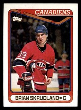  270 Brian Skrudland 39 Canadiens 1990 Topps Hockey Sports Trading Card 