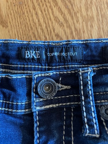 BKE Conner Bootcut Stretch Jeans Boys Sz 10 Regular 24X26 - Picture 6 of 20
