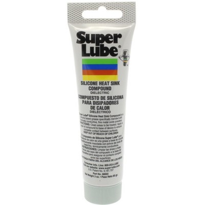 Super Lube 98003 Silicone Heat Sink, 3 oz Tube, White   Synthetic Lubricant