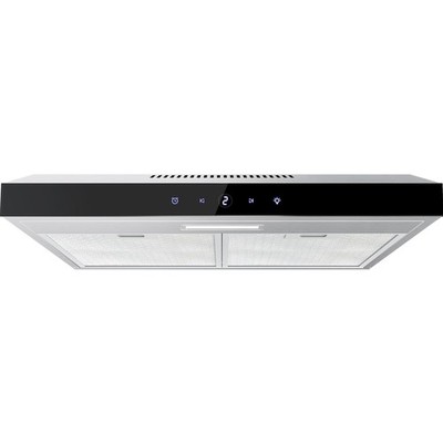 Dunstabzugshaube 60cm Edelstahl Aktivkohlefilter LED Touch Abluft Umluft