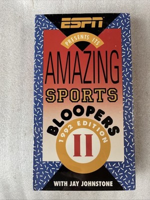 ESPNs Amazing Sports Bloopers 2 (VHS, 1996) NEW SEALED Hosted By Jay Johnstone