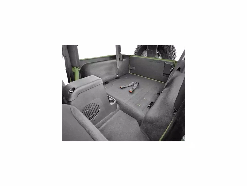 BedTred Jeep 4-Piece Rear Cargo Liner Kit Fits 1997-2006 Jeep Wrangler TJ Foto 2 de 4