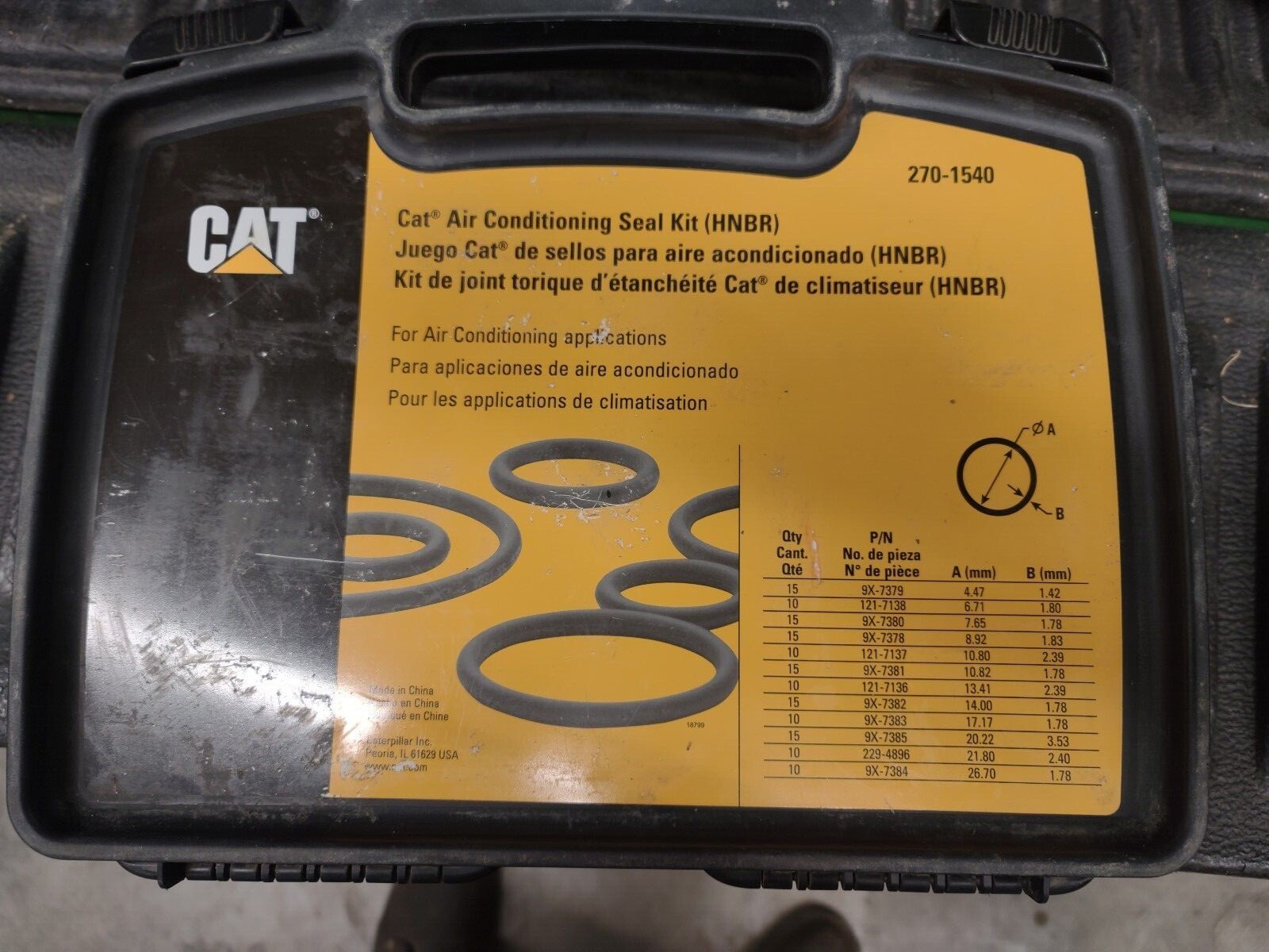 Caterpillar Air Conditioning Seal Kit P/N 2701540 eBay