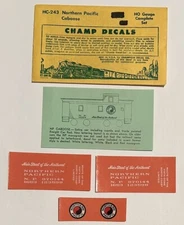 CHAMP HO DECAL - NORTHERN PACIFIC/NP CABOOSE (EARLIER RUN) - #HC-243