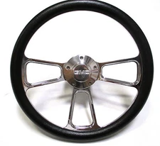 1974-1994  GMC C-Series Pick-Up Truck - Black & Billet Steering Wheel - Full Kit