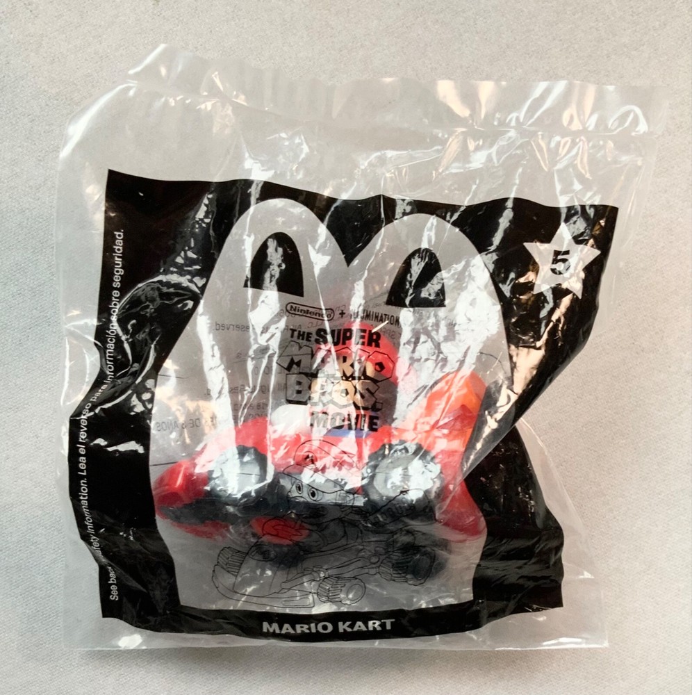 McDonald's 2022 Super Mario Bros Movie Happy Meal Toy #5 Mario Kart Sealed
