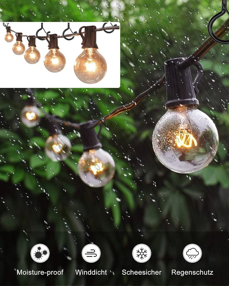 Paquete de 30 ganchos de luz de cadena ganchos de tornillo de techo para colgar decoraciones Foto 2 de 4