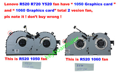 CPU Cooling Fan for Lenovo Y520 Y520-15IKB R520 R720 R720-15IKB GTX ...