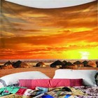 Beautiful Sunset Sea Tent 3D Wall Hang Cloth Tapestry Fabric Decorations Decor