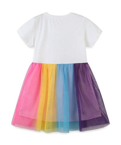 Little Girls' Toddler Kids Summer Cotton Tutu Casual Dress3TWhite Butterfly - Picture 2 of 9