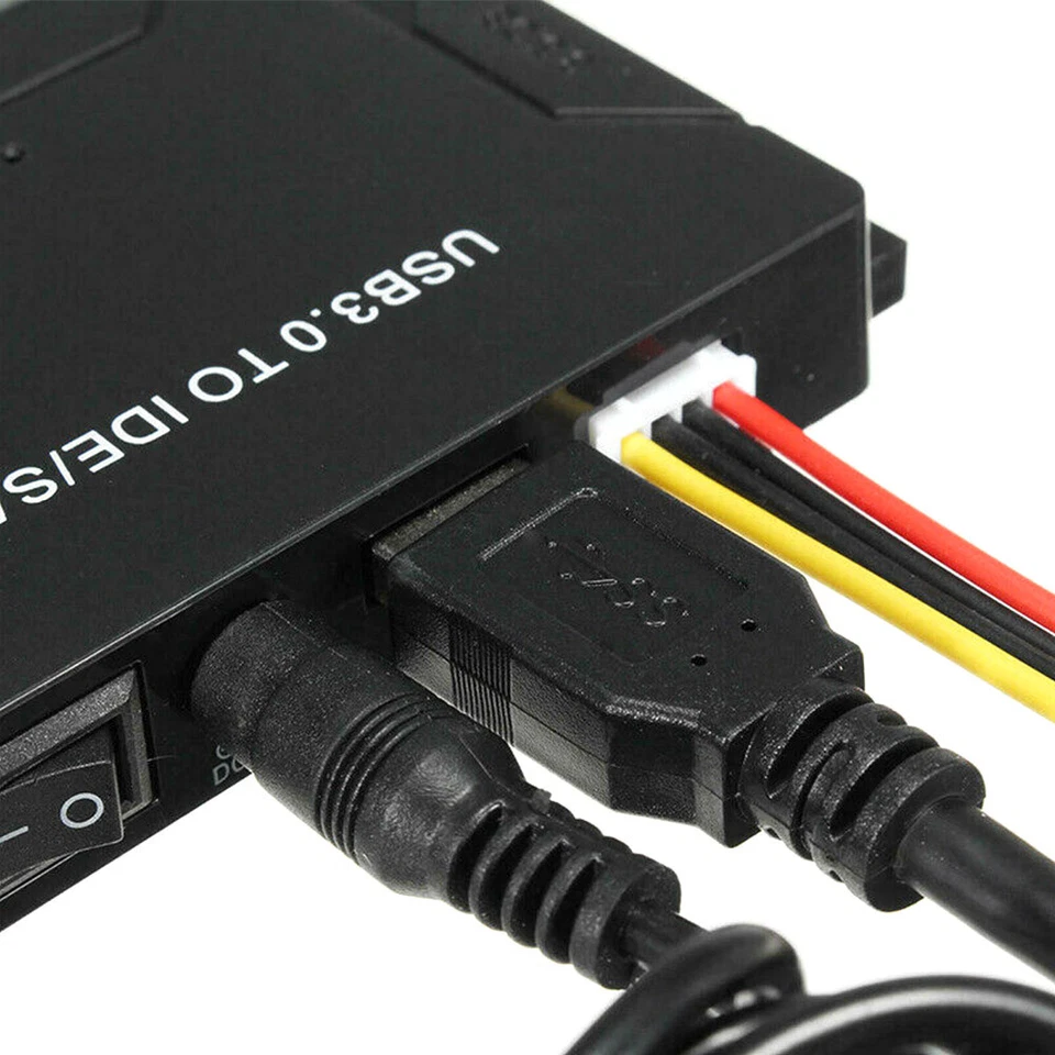 USB 3.0 to IDE&SATA Converter External Hard Drive Adapter 2.5" 3.5" Cable Kit UK - Image 4 of 4