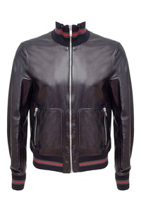 jaqueta bomber de couro