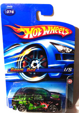 Hot Wheels SPY FORCE Series BOOM BOX #1 of 5 Black w/graphics NEW Card #076 MOMC