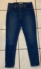 Levis 721 High Rise Skinny Jeans Blue W32 L30