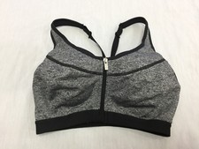 VSX SPORT WOMENS UNDERWIRE ZIP FRONT CLOSE BRA SIZE 32D