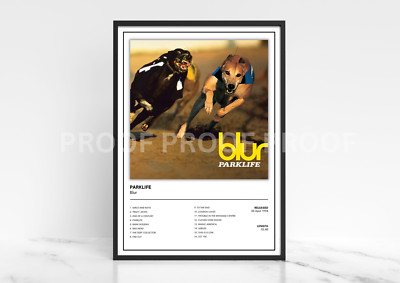 Blur Parklife / Blur Poster / Musiklegenden / Musikposter Geschenk