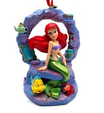 Disney Store Sketchbook Ariel Little Mermaid Singing Part of Your World Ornament