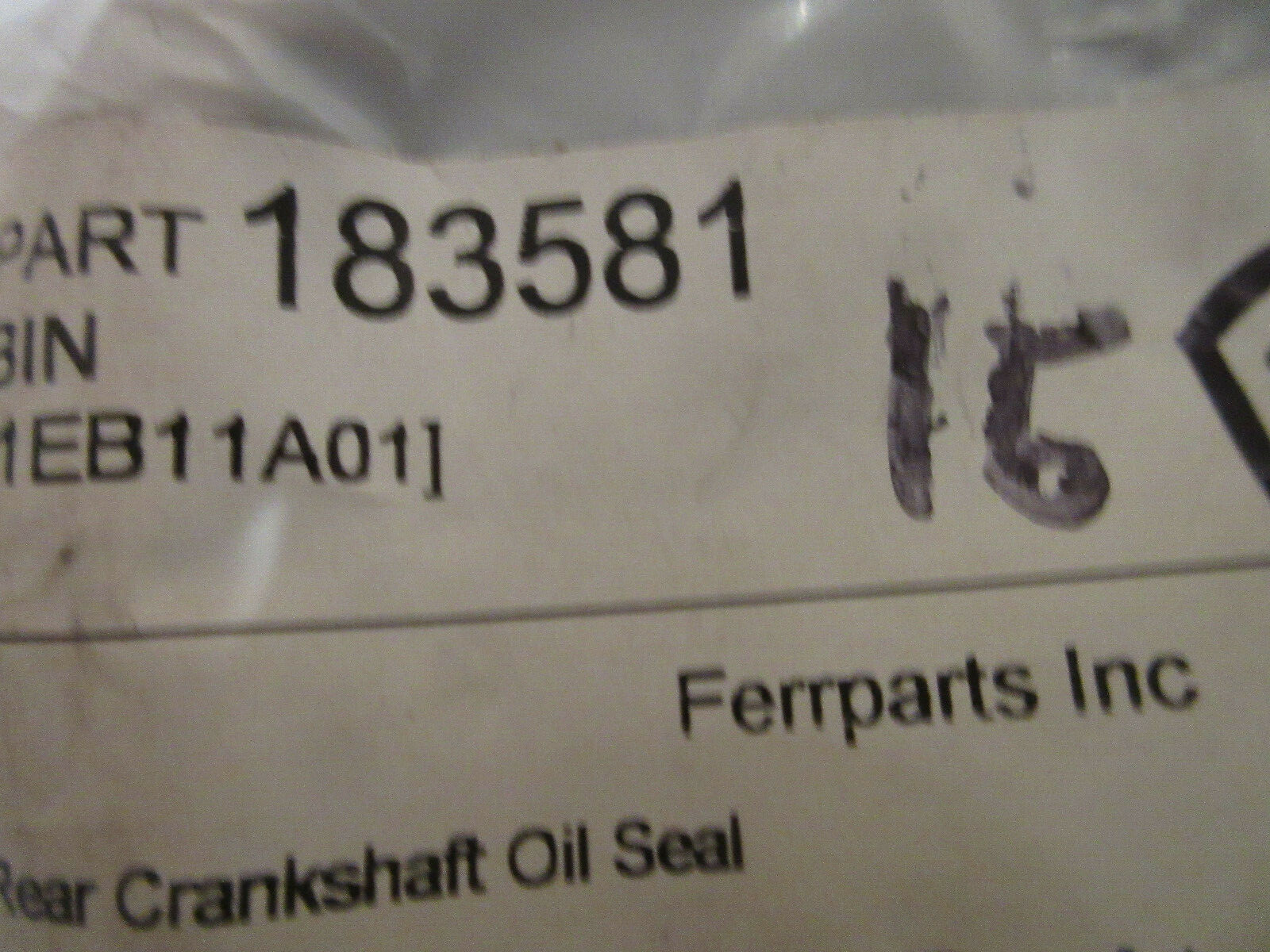Ferrari 348,355 Rear Crankshaft Oil Seal P/N 183581 