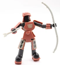 Stikfas Samurai Warrior Alpha Male Action Figure Red (As Shown)
