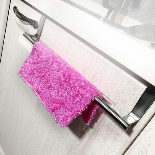 2 Stück Edelstahl Handtuch Aufbewahrung Ablage Flexible Bad Stange Handtuch Halter USA - Bild 9 von 11