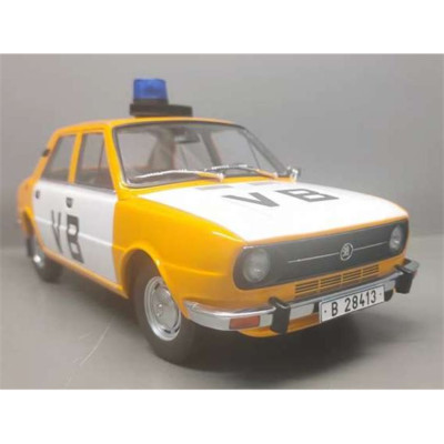 Triple 9 Maßstab 1:18 Skoda 105L Polizei VB orange/weiß 1976