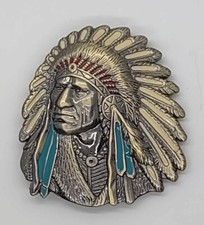 Indian Chief Belt Buckle