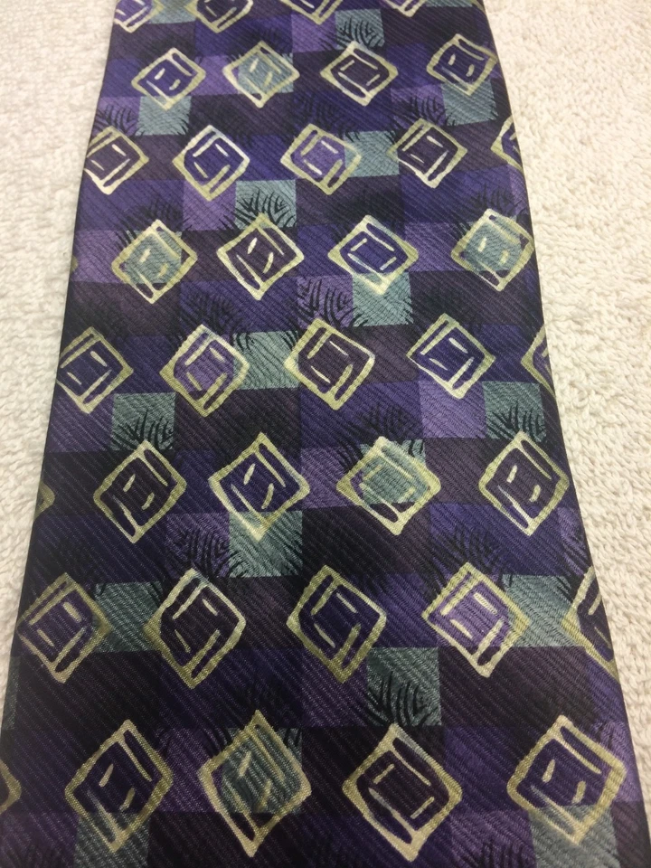 IRVINE PARK CORBATA HOMBRE PÚRPURA NEGRO GRIS AZUL 4 X 61 Foto 3 de 4